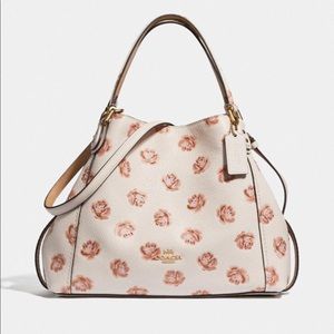 Authentic Coach Edie rose print